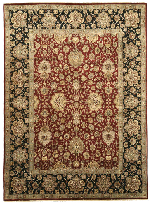 EORC Hand-knotted Wool Red Traditional Oriental Jaipur Rug