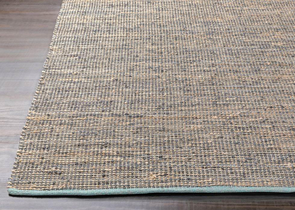 Livabliss Adobe ADB1000 Brown/Blue Natural Fiber and Texture Area Rug