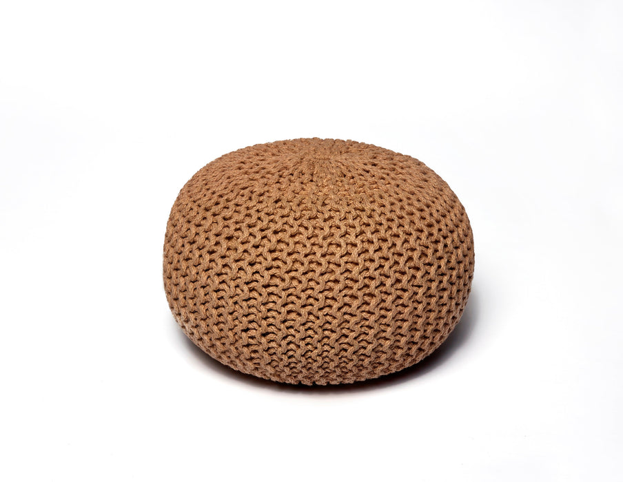 Anji Mountain Natural Jute Round Pouf