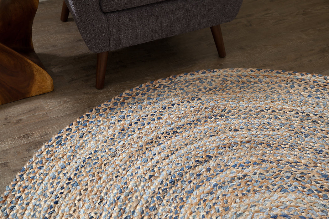 Anji Mountain Kerala Denim & Jute Area Rug