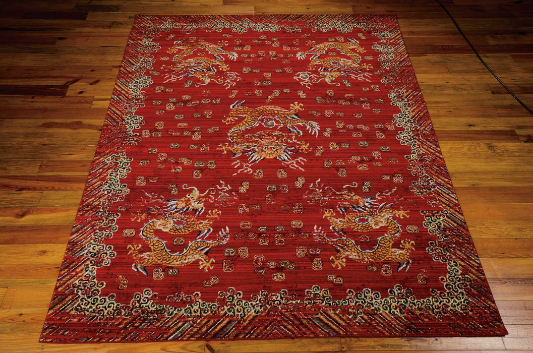 Barclay Butera Dynasty Emperor Oxblood Area Rug by Nourison