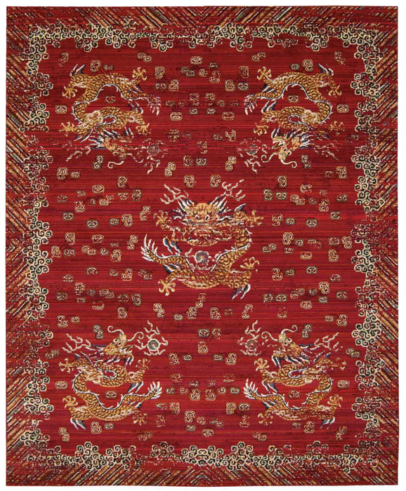 Barclay Butera Dynasty Emperor Oxblood Area Rug by Nourison