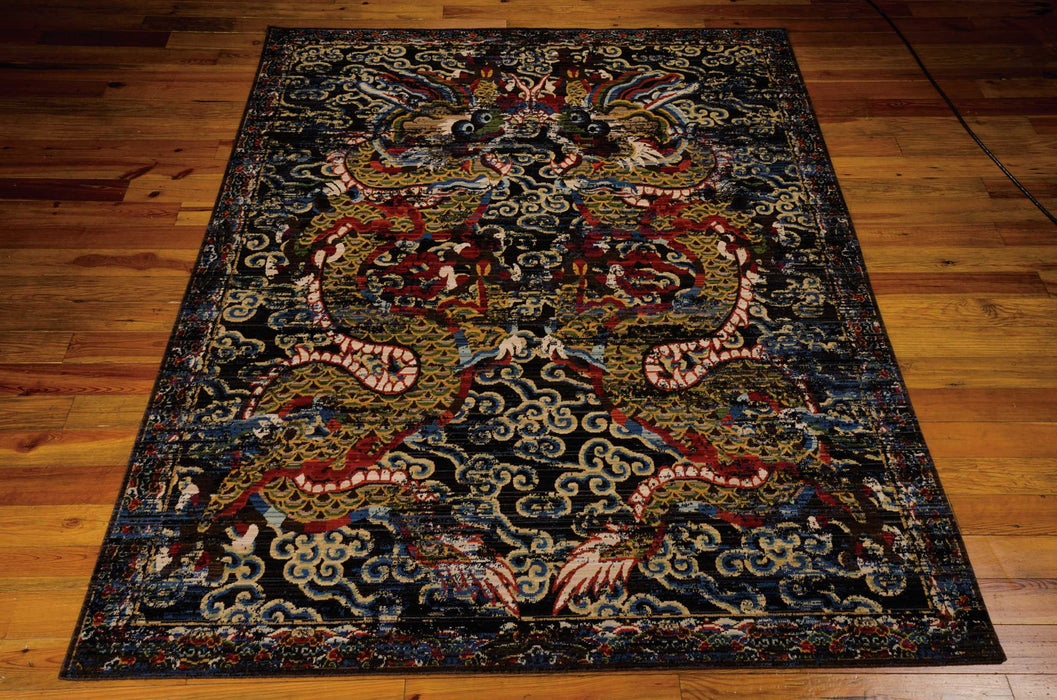 Barclay Butera Dynasty Emperor Midnight Area Rug by Nourison