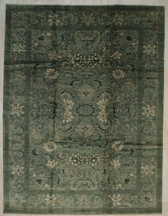 EORC Gray Handmade Wool Ningxia Rug