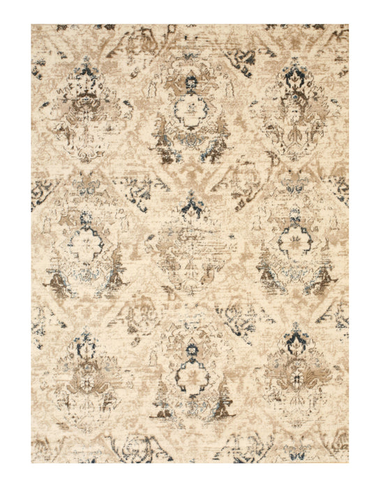 EORC Ivory  Distressed Bohemian Isabella Rug