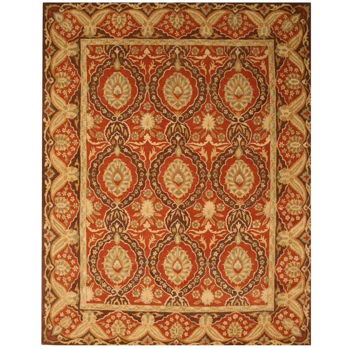 EORC Hand-tufted Wool Red Traditional Oriental Khyber Rug