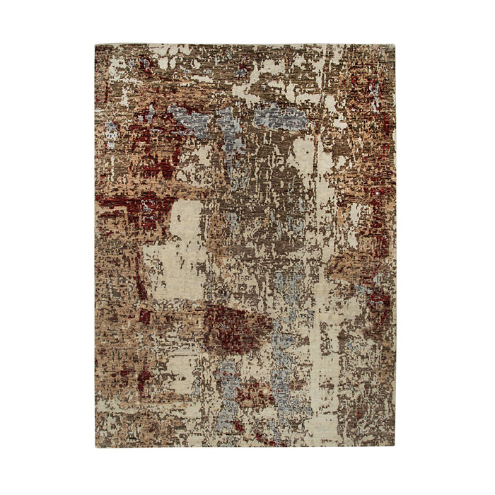 EORC Ivory Hand Knotted Wool Galaxy Rug