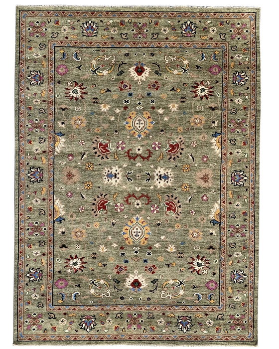 EORC Light Green Hand Knotted Wool Bidjar Collection Rug