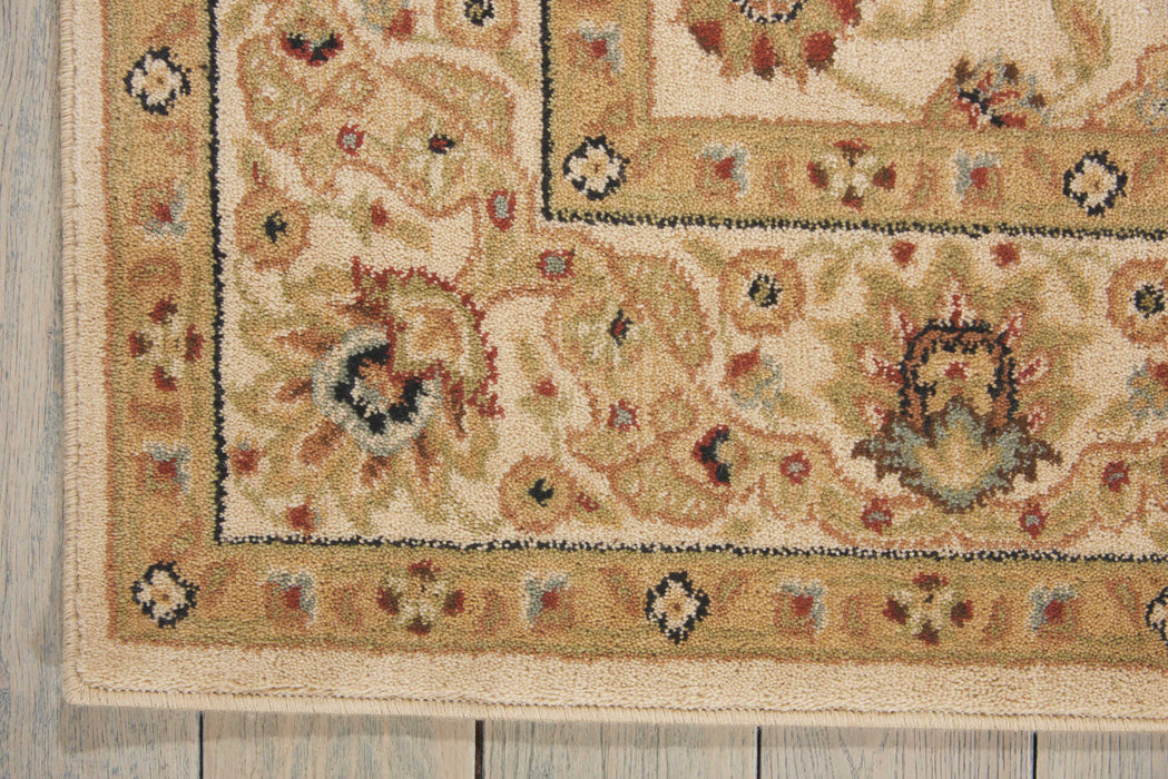 Kathy Ireland Lumiere Empress Garden Beige Area Rug by Nourison