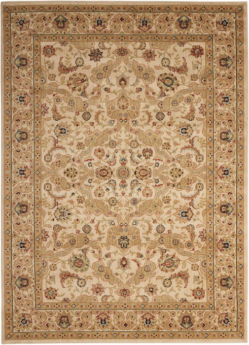 Kathy Ireland Lumiere Empress Garden Beige Area Rug by Nourison