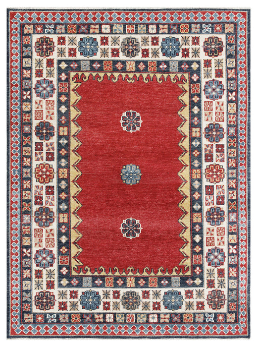 EORC Rust Hand Knotted Wool Kazak Rug