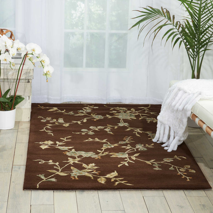 Nourison Modern Elegance Brown Area Rug