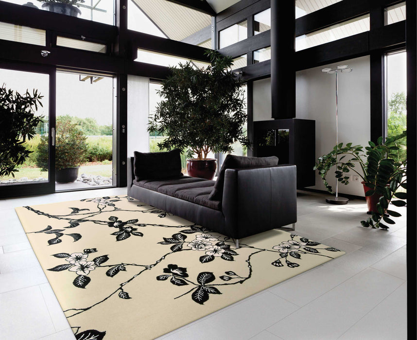 Nourison Modern Elegance Black/White Area Rug