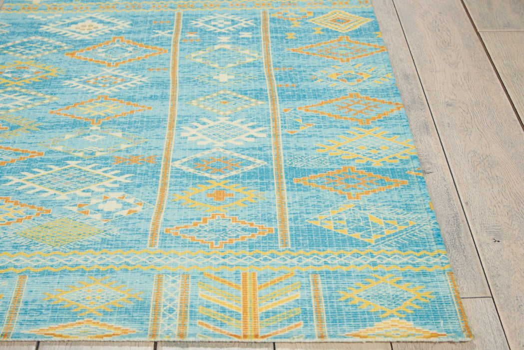 Nourison Madera Sky Blue Area Rug