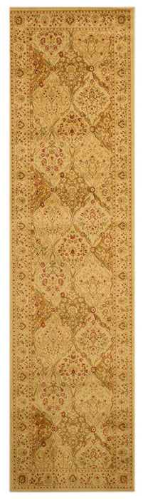 EORC Ivory Traditional Oriental Panel Kashmir Rug