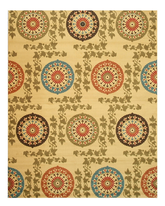 EORC Ivory Transitional Floral Mandana Rug