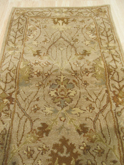 EORC Hand-tufted Wool Beige Traditional Oriental Morris Rug