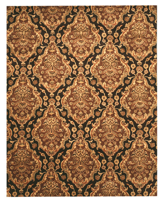 EORC Brown Hand-Tufted Wool Sandra Rug