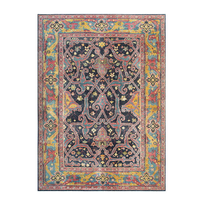 EORC Blue Hand Knotted Wool Classic Bidjar Rug