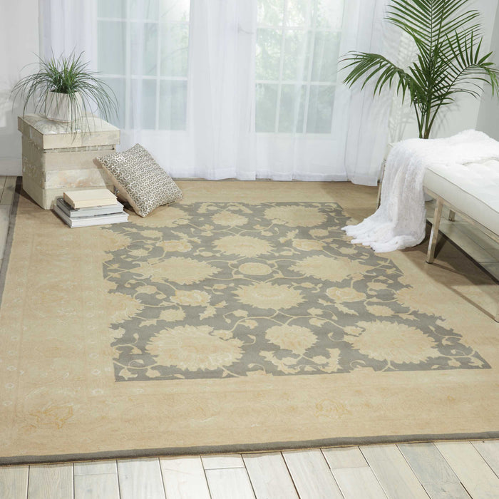 Kathy Ireland  Royal Serenity Hyde Park Slate Area Rug by Nourison