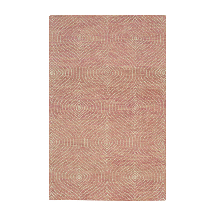 EORC Pink Hand-Tufted Wool Spring Rug