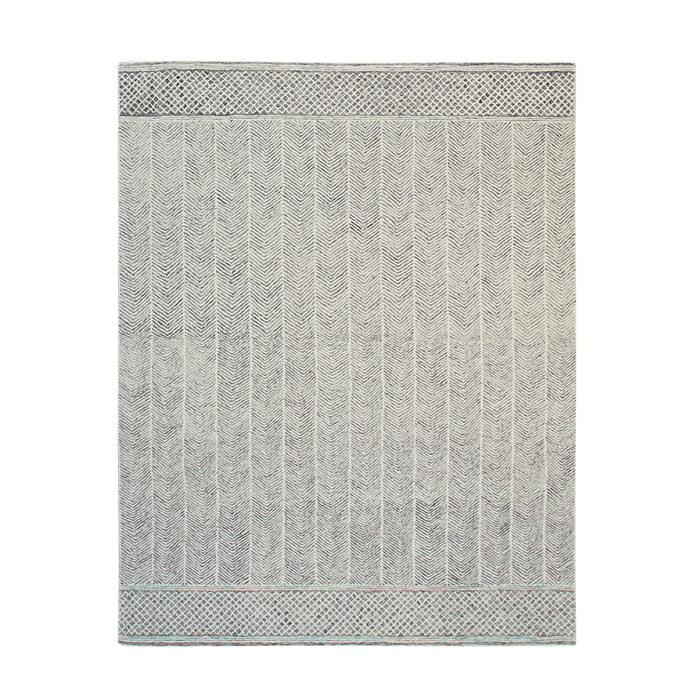 EORC Beige/Multi Hand-Tufted Wool Rug