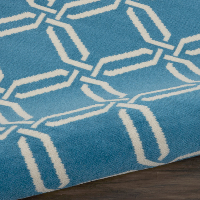 Nourison Jubilant JUB17 Blue Area Rug