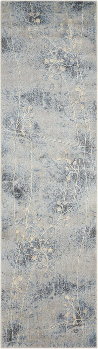 Nourison Somerset ST74 Silver/Blue Area Rug