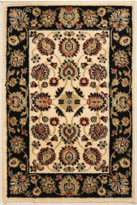 Nourison Delano DEL01 Ivory/Black Area Rug