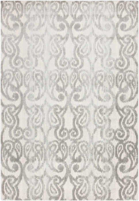 Livabliss Aberdine ABE8012 Grey/Neutral Ikat and Suzani Area Rug