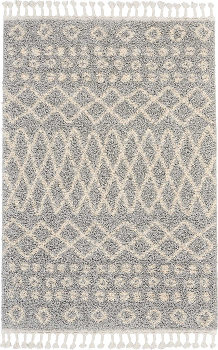 Nourison Moroccan Shag MRS02 Silver Area Rug