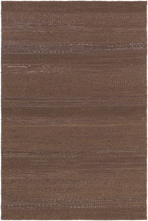 Livabliss Aija AJA1001 Brown/Black Hides and Leather Area Rug