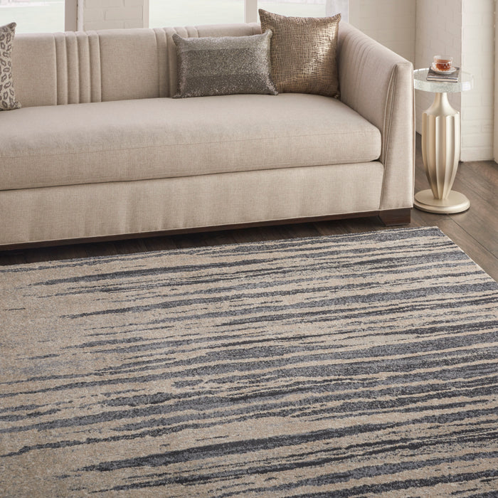 Nourison Moroccan Celebration KI387 Blue/Beige Area Rug