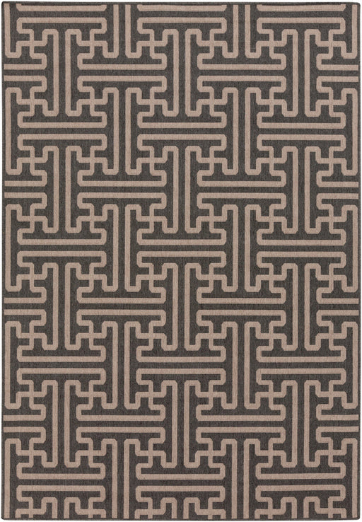 Livabliss Alfresco ALF9604 Black/Brown Outdoor Area Rug