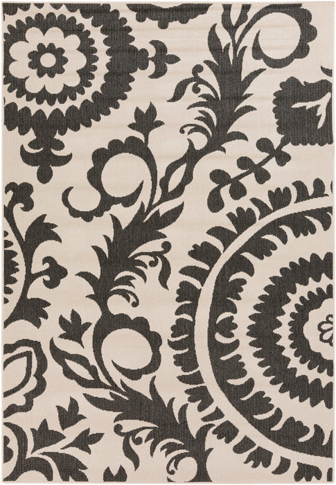 Livabliss Alfresco ALF9612 Black/Brown Outdoor Area Rug