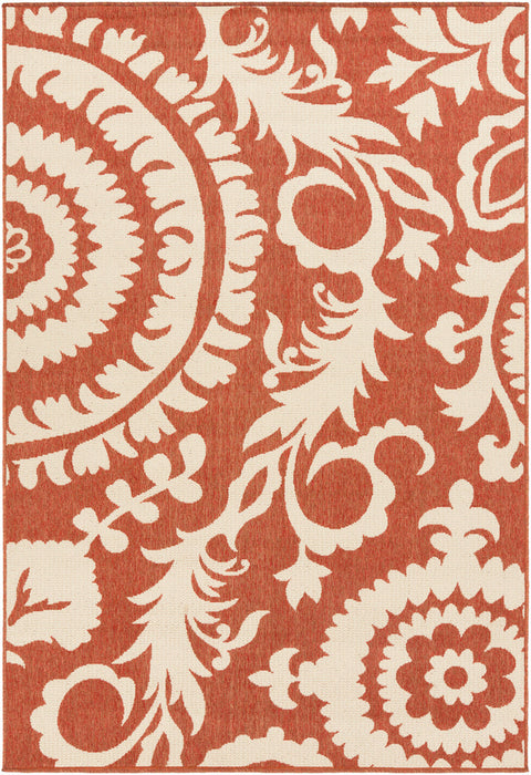 Livabliss Alfresco ALF9613 Red/Neutral Outdoor Area Rug