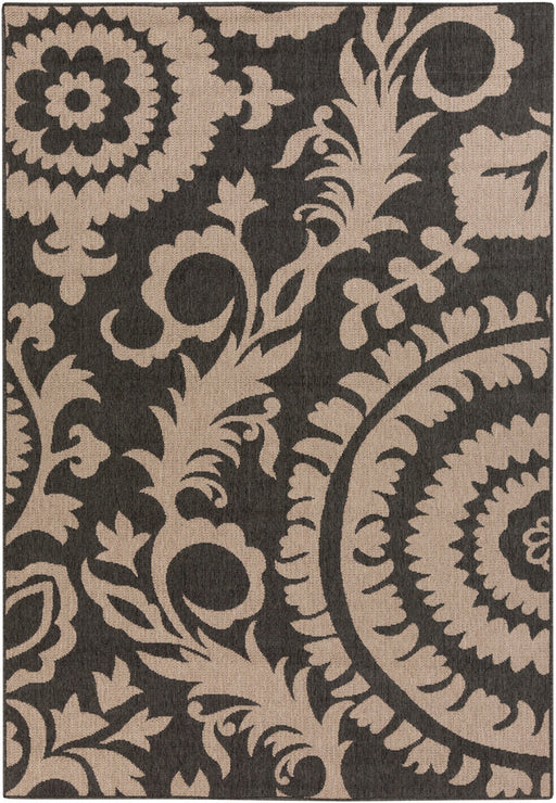 Livabliss Alfresco ALF9615 Black/Brown Outdoor Area Rug