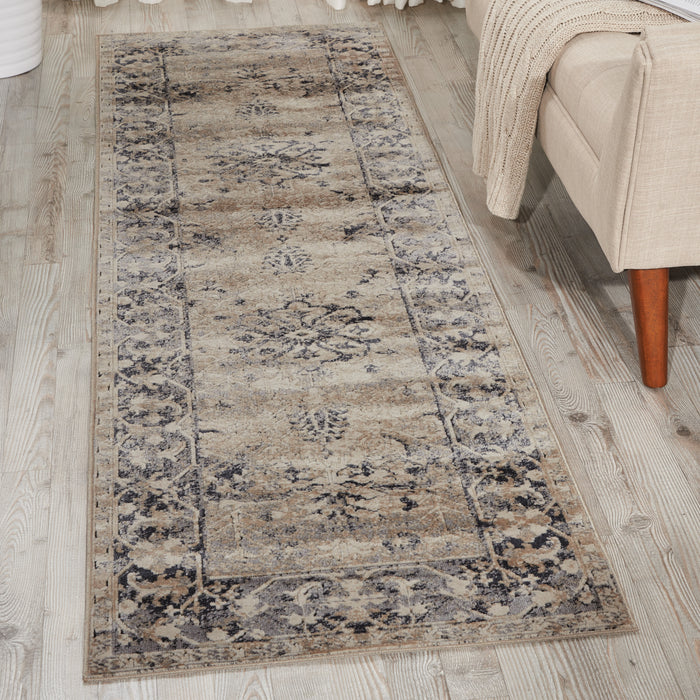 Nourison Malta MAI05 Ivory/Blue Area Rug