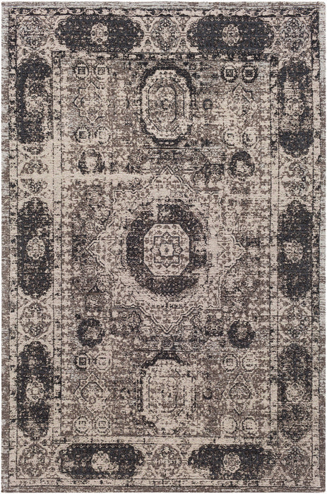 Livabliss Amsterdam AMS1012 Dark Brown/Charcoal Area Rug