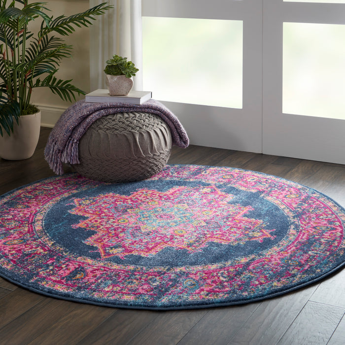 Nourison Passion PSN03 Blue Area Rug