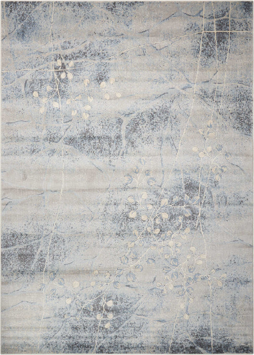 Nourison Somerset ST74 Silver/Blue Area Rug