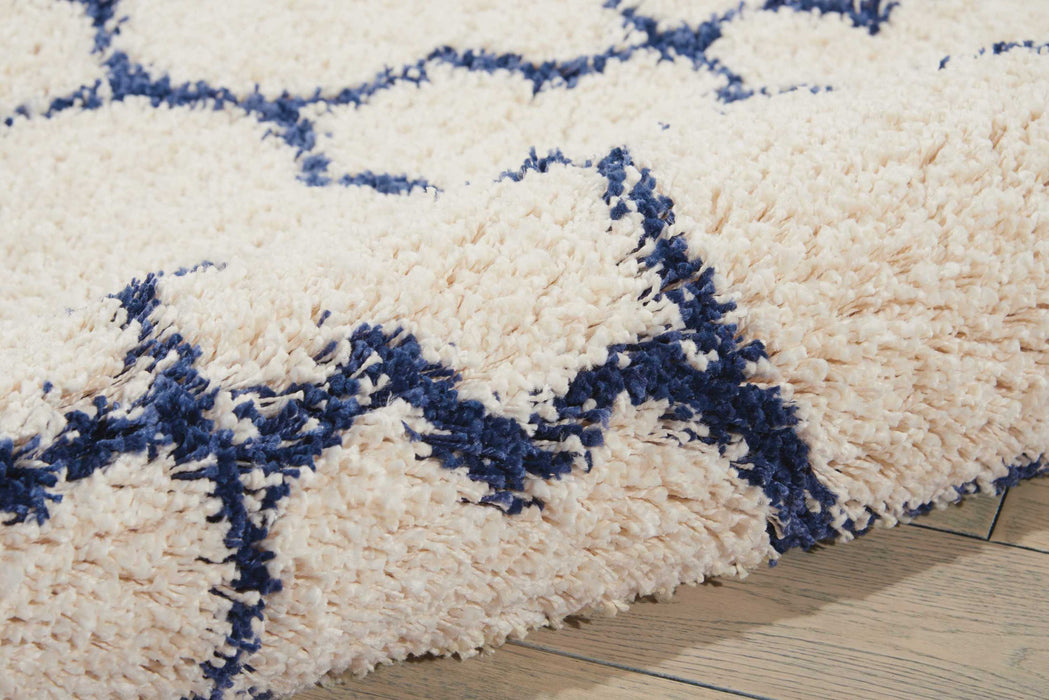 Nourison Amore AMOR2 Ivory/Blue Area Rug