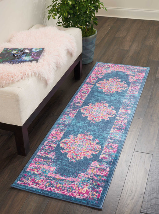 Nourison Passion PSN03 Blue Area Rug