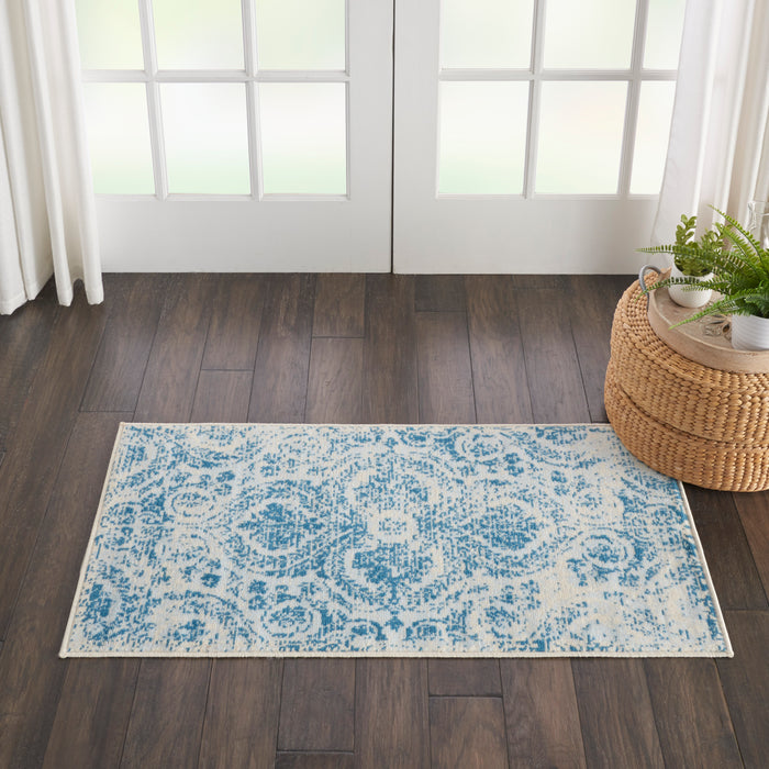 Nourison Jubilant JUB05 Blue Area Rug