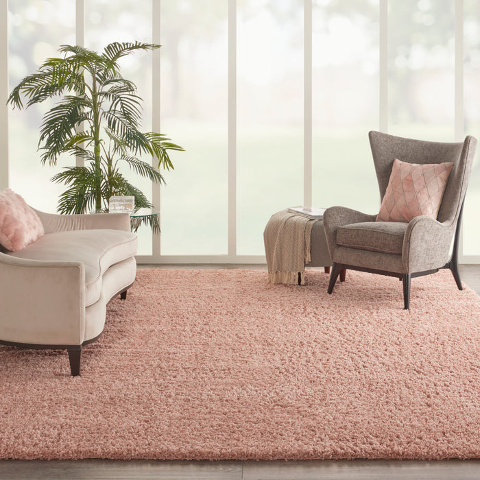 Nourison Malibu Shag MSG01 Blush Area Rug