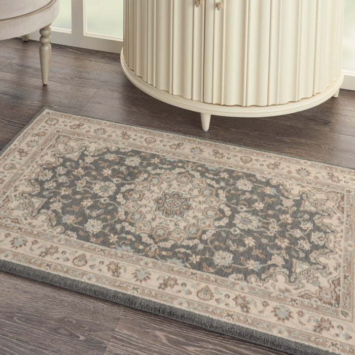 Nourison Living Treasures LI15 Grey/Ivory Area Rug