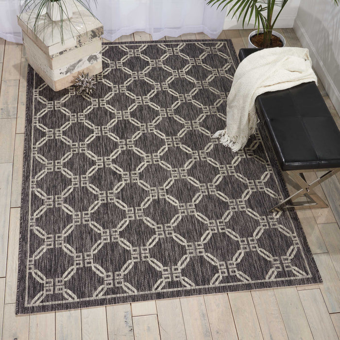 Nourison Garden Party GRD02 Charcoal Area Rug