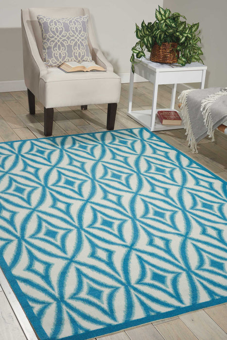 Nourison Sun N' Shade SND19 Azure Area Rug