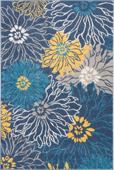 Nourison Passion PSN17 Blue Area Rug