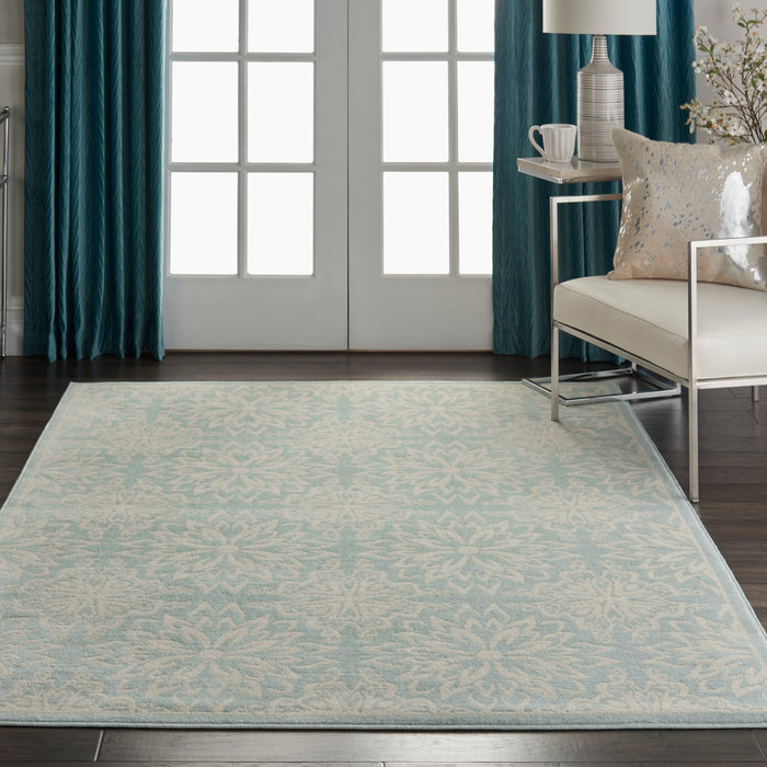 Nourison Jubilant JUB06 Ivory/Green Area Rug